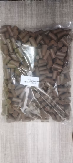 Mascarando rolhas de plugues de botão de silicone para vedação E