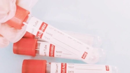 Tubos descartáveis ​​de vidro para coleta de sangue a vácuo de PP Pet